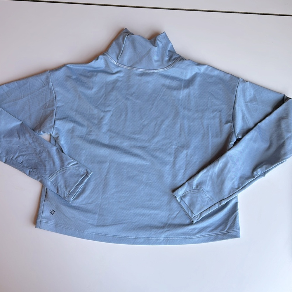 Athleta whistler sky blue mock neck top size XS - Picture 6 of 9